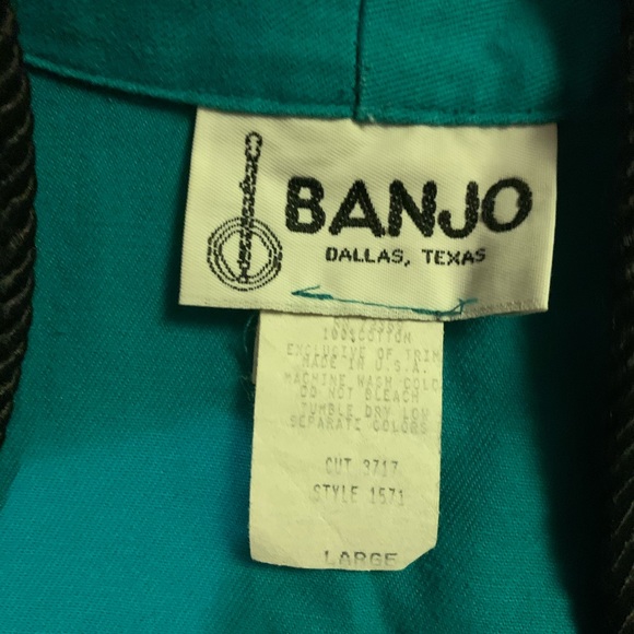 Western Wear  vintage Banjo Size Large - Picture 3 of 5